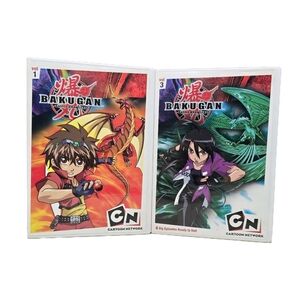 Bakugan Battle Brawlers: Vol 1 and 3 (DVD) Anime Cartoon Network Lot Of 2 DVD's